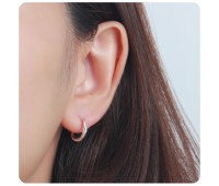 Silver Hoop Earring HO-2604